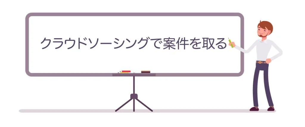 ⑤クラウドソーシングで案件を取る