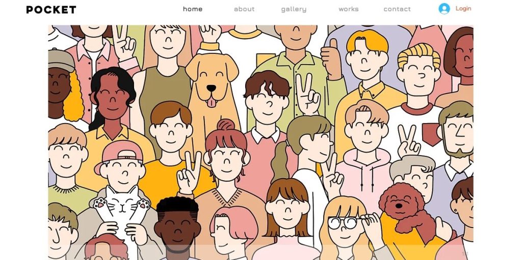 Wixのポートフォリオの作成事例